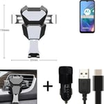 Car holder air vent mount for Motorola Moto G10 cell phone mount