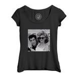 T-Shirt Femme Col Echancré John Travolta Olivia Newton Celebrites 1978 Star Cinema