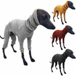 Vinter Dog Coat Jacka Tight Dog Hoodie Dog Jumper Sweater för Greyhound Whippet Yellow 5XL