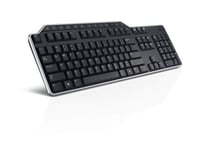 DELL KB522 keyboard Universal USB QWERTZ Czech Black, Silver