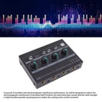 Headphone Amplifier 4 Channel Metal Stereo Amplifier Mini Earphone Splitter For