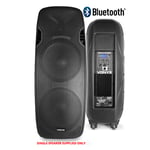 Pair Vonyx Active Powered Dual 15" Bluetooth DJ Disco PA Speakers Cables 1400W