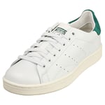 adidas Stan Smith Mens White Green Classic Trainers - 5 UK