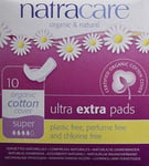 Natracare Ultra Extra Pads Super with wings 10's (Pack of 6)