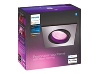 Philips Hue White And Color Ambiance Centura - Forenket Søkelys - Led-Lyspære - Gu10 - 5.7 W - 16 Millioner Farger - 2000-6500 K - Aluminium