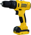 Stanley Fatmax Perceuse Visseuse Sans Fil 10,8V Lithium Ion Mandrin Polyvalent 10Mm 2 Vitesses Réglables Compacte Et Légère Faisceau Led Avec 1 Malette 2 Batteries 1,5Ah 1 Chargeur Rapide Fmc021S2-Qw