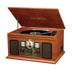Victrola Classic Chaîne Stéréo 6-in-1 Platine Vinyle Bluetooth - Acajou
