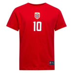 Norge T-Shirt ØDEGAARD 10 - Barn - NFF, storlek 146-152 cm/Kids Large