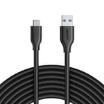 Anker Powerline Câble USB-C vers USB 3.0 A [3 m] - avec résistance pull-up de 56k Ohm - Câble USB Type-C Premium pour Samsung Galaxy Note 8, S8, S8+, Ordinateur portable