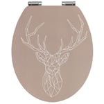 Wenko - Abattant wc stag, MDF/bambou