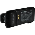 Vhbw - 1x Batterie remplacement pour Motorola PMNN4600A, PMNN4598A pour radio talkie-walkie (2600mAh, 7,4V, Li-ion) - avec clip de ceinture