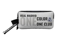 CYPBRANDS Real Madrid Trousse Triple avec 3 Corps Color One Club, Mixte Enfant, Blanc, Taille Unique