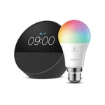 Echo Spot | Black + Sengled LED Smart Light Bulb (B22), Works with Alexa - Smart Home Starter Kit