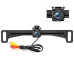 Kairiyard License Plate Backup Camera, Waterproof 170° View Rear View Reverse Camera Night Vision Back up Camera Systems for Cars Trucks Pickup SUVs Trailer.