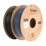 eSUN Amélioré PLA Mat Filament 1.75mm, Imprimante 3D Filament PLA Matte, 1KG par Bobine,2 Bobines de Filament d'impression 3D pour Imprimante 3D, Noir Profond+Gris Foncé