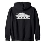 Covenanter WW2 British A13 Cruiser Tank Silhouette Zip Hoodie