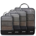 prezon Cubes de Rangement Compressibles, Sac de Rangement Extensible pour organiser vos bagages de voyage, organiseur de bagages pour sac à dos et valise