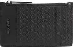 Calvin Klein Porte-Cartes Homme Nano Mono Cardholder avec Logo, Noir (Black Nano Mono), Taille Unique