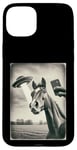 Coque pour iPhone 15 Plus Alien Horse UFO Meme Funny Cowboy Cowgirl Weird