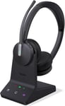 Yealink WH64 DECT & Bluetooth Hybrid Wireless Dual Headset, UC certified