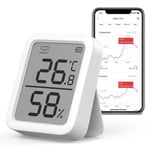 Thermomètre Hygromètre Connecté Plus - Thermomètre Numérique Intérieur Avec Puce Suisse Précise, Contrôle Par L’App, Thermo-[n305]