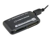 Esperanza Ea117 - Kortläsare - Allt-I-1 (Sd, Mmc, Xd, Ms, Cf, Ms Pro, Microdrive) - Usb 2.0