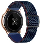 (Tummansininen)Nylon-ranneke Samsung Galaxy Watch 4/classic/46mm/active 2/gear S3/amazfit Säädettävä joustava rannekoru Huawei Gt 2/3 Pro Band - Kellon rannekkeet