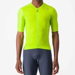 Castelli Espresso Short Sleeve Cycling Jersey - SS24 Electric Lime / Deep Green Medium Lime/Deep