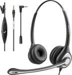 Casque Téléphone Portable Filaire Mono avec Micro Anti-Bruit,Écouteurs Smartphone pour iPhone Samsung Huawei HTC LG Blackberry Téléphones Android avec Oreillette Jack 3,5 mm (F600J35).[Q262]