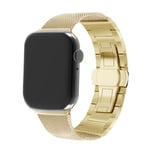 Strap-it Bracelet acier milanais - compatible pour Apple Watch 8 (or) - 41mm