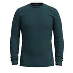 Smartwool Men's Classic Thermal Merino Base Layer Crew Boxed Twilight Blue Heather, S