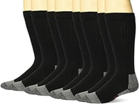 Wrangler Men's Riggs Workwear Over The Calf Work Boot Socks 4 Pair Pack Casual, Black, Large (Pack of 4)