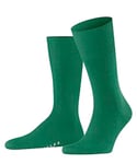 FALKE Men's Airport M SO Wool Cotton Plain 1 Pair Socks, Green (Emerald 7437), 7-8