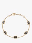 Astley Clarke Onyx Tennis Bracelet, Gold/Black