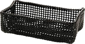 Möve Tube Panier Classeur Accessoires de Bain, Plastique Malléable, Black