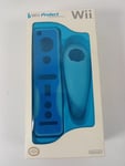 Genuine Nintendo Wii Protect Remote Nunchuk Controller Hand Grip - New -