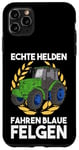 Coque pour iPhone 11 Pro Max Slurry Real Heroes Driving Blue Rims Tracteur Organic Farmers