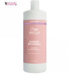 Wella Invigo Blonde Recharge Shampoo Highlighted Cool Blonde ,Silver Hair 1000ml