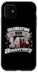 iPhone 11 14th Wedding Anniversary Celebrating 14 Years Matching Gift Case