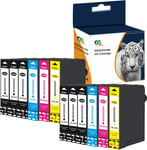 OGOUGUAN 29XL Cartouches d'encre Compatible pour epson 29 29XL Multipack pour Expression XP-245 XP-345 XP-235 XP-247 XP-255 XP-257 XP-332 XP-335 XP-352 XP-342 XP-455 (Pack de 12)