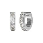 Guess JUBE03134JWRHT/U Ladies Silver Huggie Cuff Earrings Jewellery