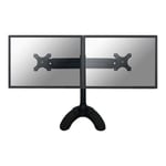 NEWSTAR FPMA-D700DD Support pour ordinateur de bureau, œillet - Pied pour 2 écrans LCD - Taille d'écran : 19"-30" - Noir