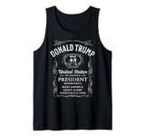 Whiskey Label Trump 2024 Vote 47 Donald Trump 47th President Tank Top