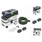 Ctlc mini I-Basic Aspirateur sans fil mobile 36 v ( 2x 18 v ) Classe de poussière l + 2x batterie 5,0 Ah - sans chargeur - Festool