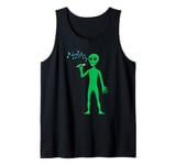 Alien Singing Musician Cute Singer Tank Top