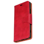 Mipcase Flip Phone Cover for Sony Xperia XZ2, Leather Case Business Wallet Case with [Card Slots], Kickstand Phone Cover Magnetic Closure Phone Case for Sony Xperia XZ2 (Red)