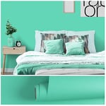 VEELIKE Papier Peint Tiffany Vert Papier Adhésif pour Meuble Papier Peint Adhesif Mural Salon Stickers Muraux Salle de Bain Rouleau Vinyl Adhesif Meuble Autocollants Décoratifs Chambre 40cm×300cm