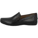 Geox Homme U Siron A Mocassins, Black, 45 EU