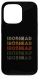 Coque pour iPhone 13 Pro Love Heart Ironhead Tee Grunge Vintage Style Ironhead Noir