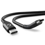 Câble USB C Type C de 1m pour Logitech Craft / MX Master 3 / MX Keys / MX Anywhere 3 transfert de données et charge 3A noir en Nylon